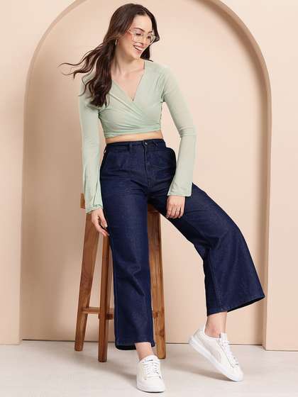 Mast & Harbour
                          Women High-Rise Flared Stretchable Jeans