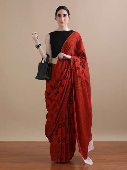Jaipur Kurti
                          Paisley Printed Pure Cotton Saree