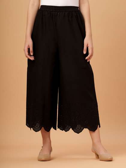 Bottoms.love Women Knitted Palazzos