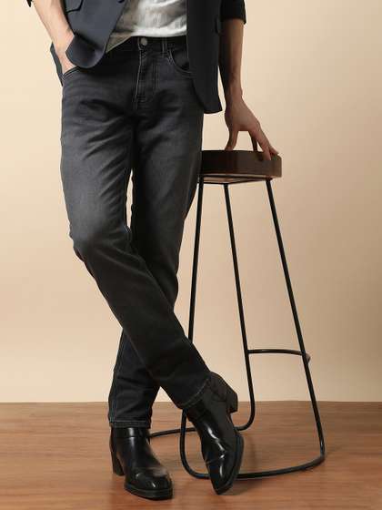 Price History of Peter England CasualsMen black wash slim fit