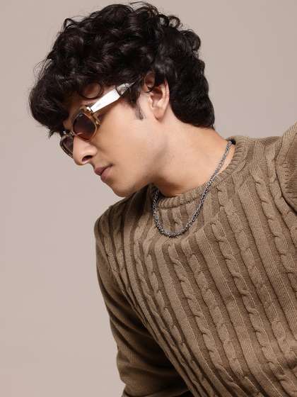 The Roadster
                        Lifestyle Co. Geometric Textured Pullover