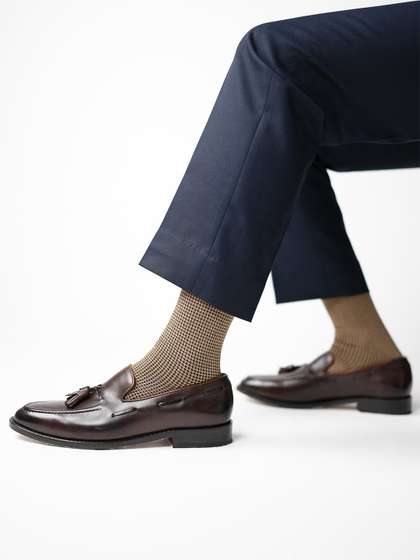Theater Men Brown
                    Mercerized Cotton Formal Socks