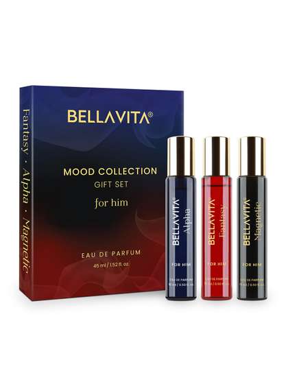 Bella Vita Organic Men
                    Mood Collection Set Of 3 Long Lasting Perfumes - 15
                    ml Each
