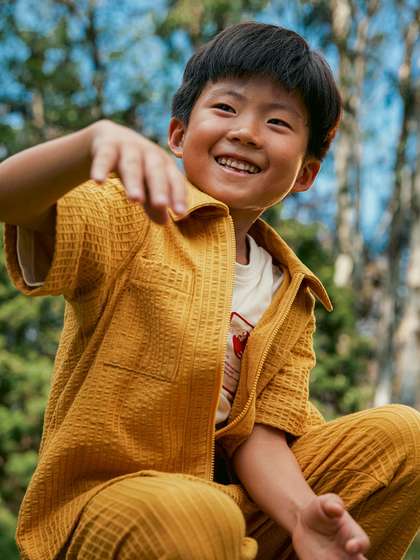 Rare Ones Boys Tonal
                    Striped Shacket