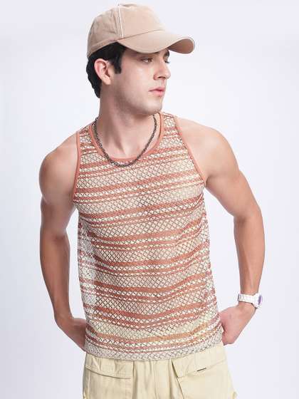 glitchez Radiant Rave Open-Knit T-shirt