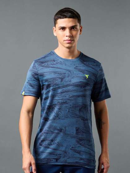 Technosport Men Varsity Anti Static Slim Fit T-shirt