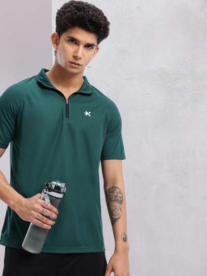 HRX by Hrithik Roshan Men Polo Collar Rapid-Dry Running T-shirt