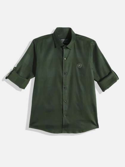 CHARCHIT Boys Comfort
                      Pure Cotton Casual Shirt