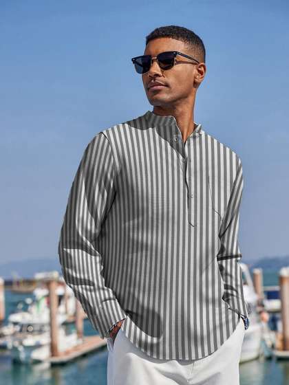 Anouk Striped Regular Kurta