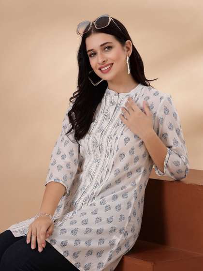 Nayam By Lakshita Floral Printed Kurti