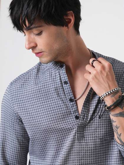 VASTRADO Printed Cotton Short Kurta