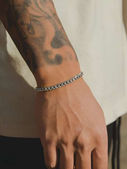 SUFFIRE Men Stainless
                    Steel Bracelet