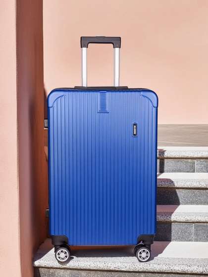 The Roadster Life
                        Co. Textured Hard-Sided Medium Trolley Bag -
                        74.93L