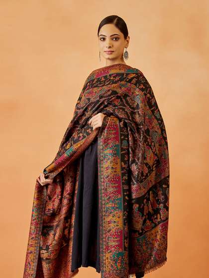Pashmoda Women
                          Paisley Woven Design Shawl