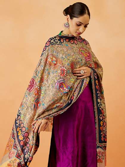 Pashmoda Women
                        Floral Embroidered Shawl