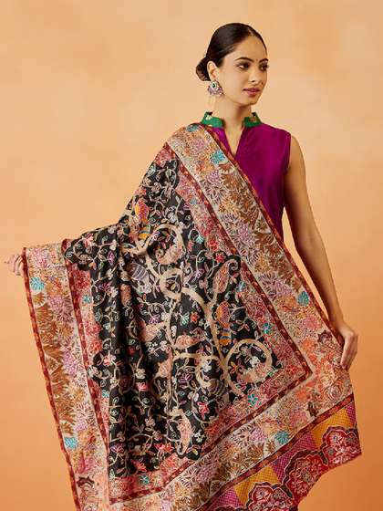 Pashmoda Women
                        Floral Embroidered Shawl
