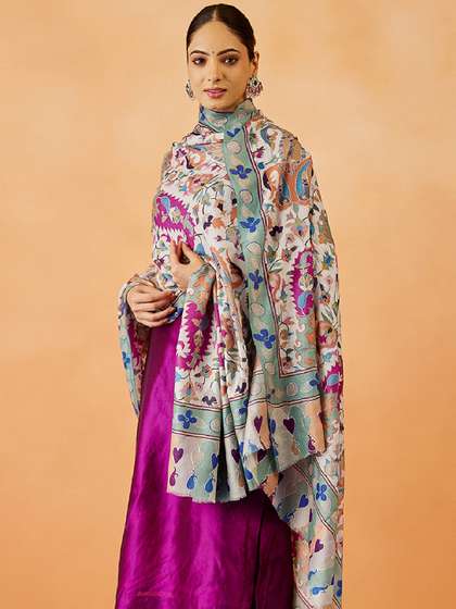 Pashmoda Women
                        Floral Embroidered Shawl