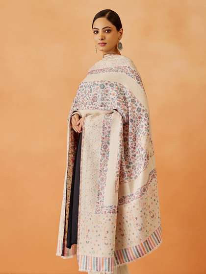 Pashmoda Women Woven Design Shawl