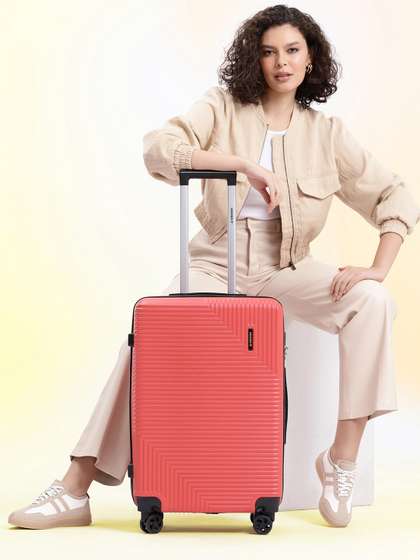 WROGN Unisex
                          Textured HRD Medium Hard Suitcase Trolley Bag-
                          55.7 L