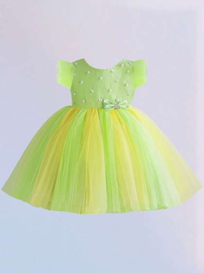 STANWELLS KIDS Girls
                    Embellished Net Fit & Flare Dress