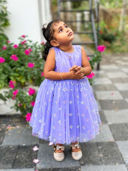 STANWELLS KIDS Girls
                    Sequinned Fit & Flare Dress