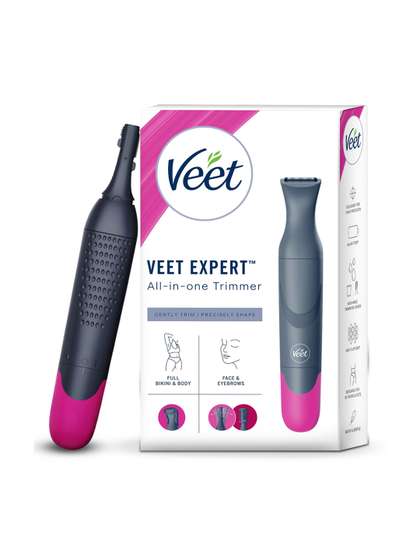 Veet Women All In One
                    Full Body Trimmer for Bikini, Face & Body -
                    Grey
