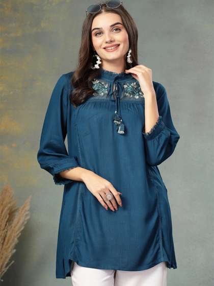 Nayam By Lakshita
                        Floral Embroidered Kurti