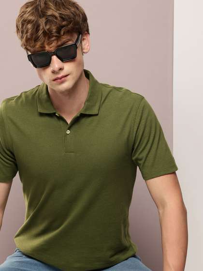 Kook N Keech Solid Polo Collar T-shirt