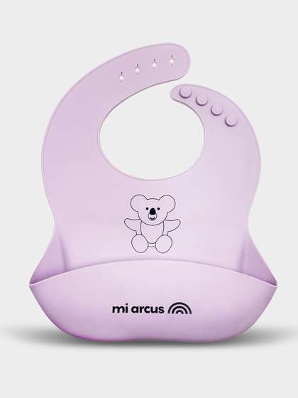 MiArcus Waterproof
                      Washable Silicone Bib For Baby & Adjustable
                      Snap Button & Crumb Catcher