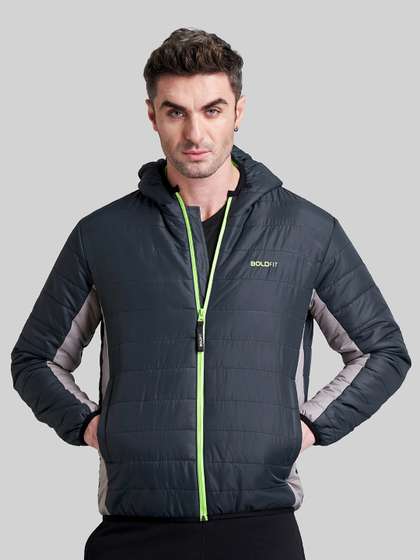 BOLDFIT Men
                        Colourblocked Lightweight Outdoor Puffer Jacket