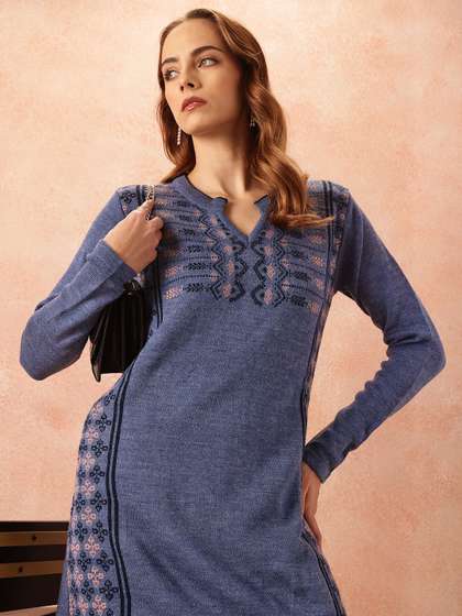 all about you Geometric Printed Kurta