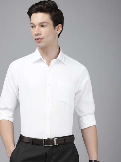 Park Avenue Self
                        Design Slim Fit Textured Formal Shirt