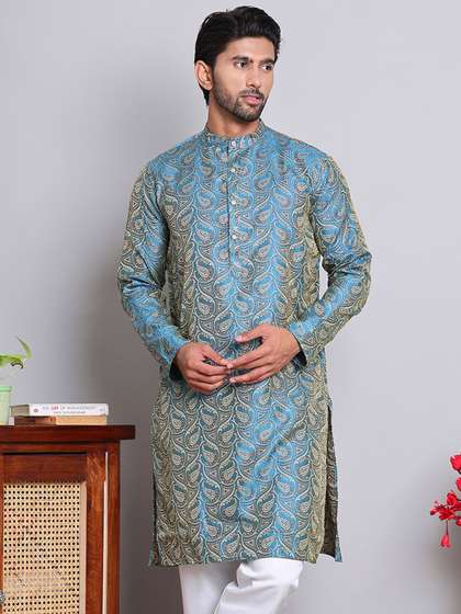 Jompers Paisley Woven Design Kurta