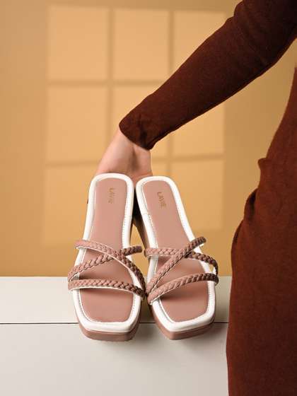 Textured Platform Heels