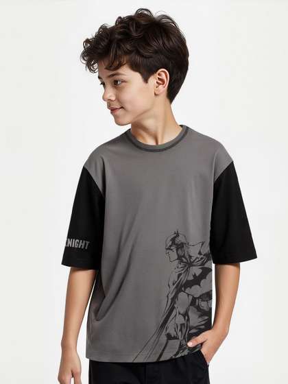 The Souled Store Boys Batman Grey Tshirts