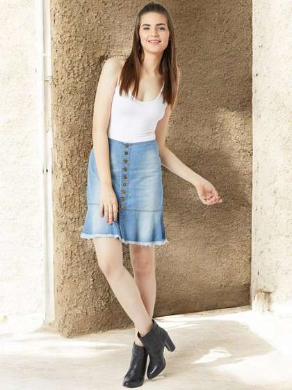DressBerry Women Pencil Denim Skirts