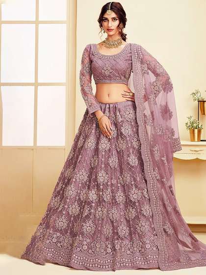 LADY SHOPI Semi-Stitched Lehenga Set