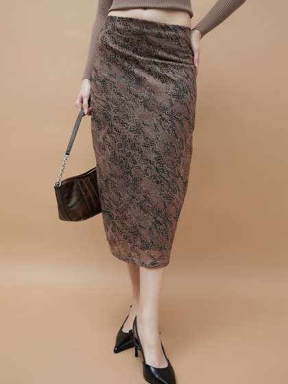 Ginger by Lifestyle Women Straight Midi Skirts