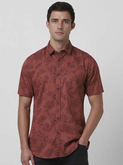 Price History of VAN HEUSEN DENIM LABS Men Spread Collar Floral