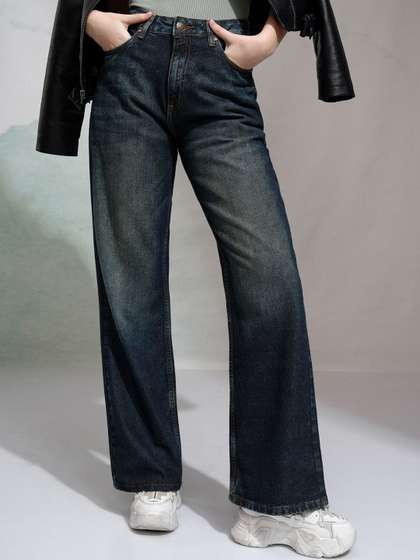 Tokyo Talkies Women Mid Rise Bootcut Jeans