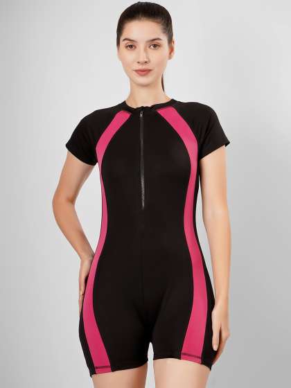 IMPERATIVE Colorblocked Round Neck Legsuit