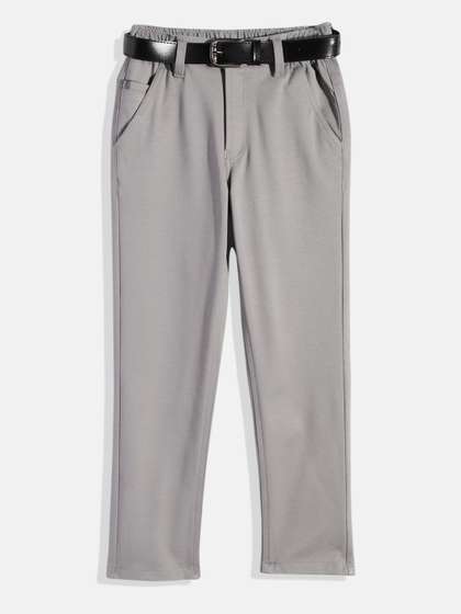 CAVIO Boys Wrinkle Free
                    Chambray Trousers With Belt