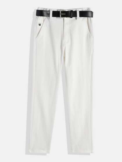 CAVIO Boys Wrinkle Free
                    Chambray Trousers