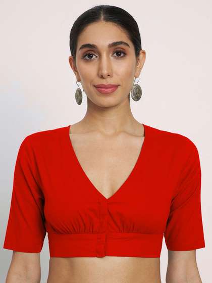 Thevasa V Neck Saree Blouse