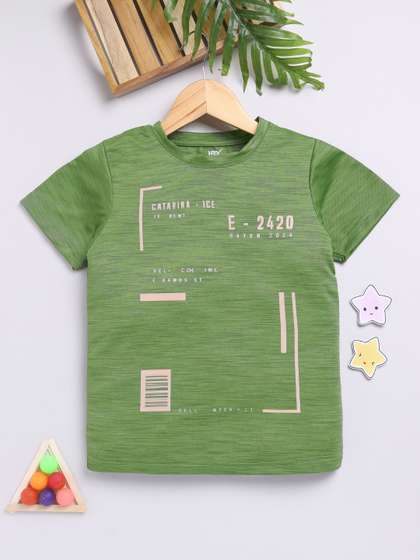 HRX by Hrithik Roshan
                    Boys Typography Printed Rapid-Dry T-shirt