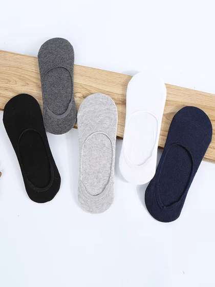 FIMS Unisex Pack Of 5
                      Anti-Slip No Show Low Cut Sports Loafer Socks