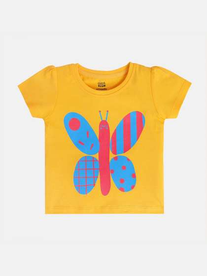 MINI KLUB Girls Printed
                    Cotton Top