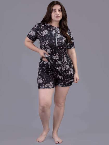 Keepfit Women Floral
                        Printed Padded Swim Top with Boy-shorts