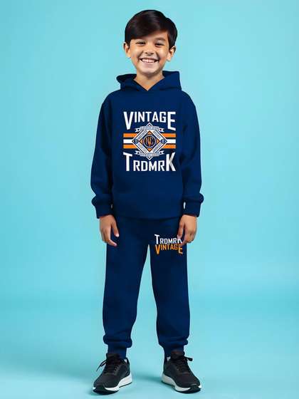 HERE&NOW Boys
                    Printed Hooded T-shirt With Joggers