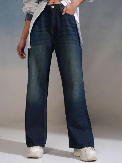 Women Flared High-Rise Jeans